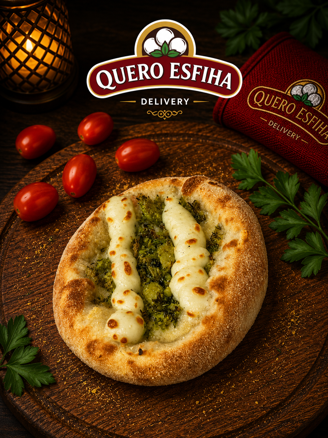 Esfiha de Brócolis - Quero Esfiha