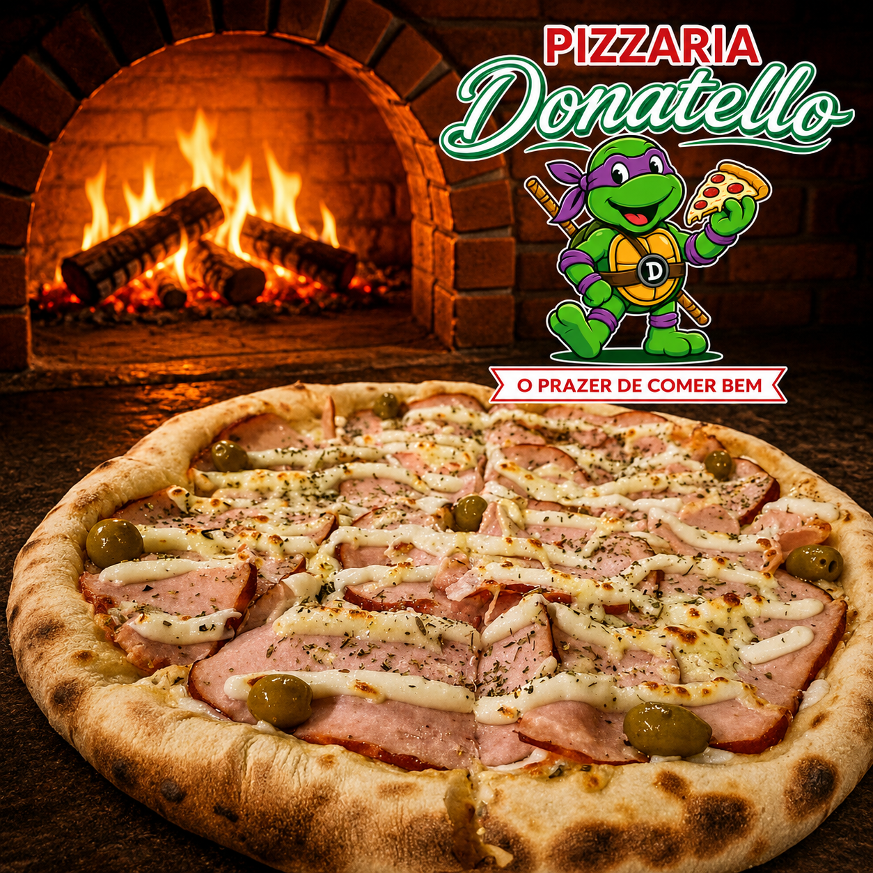 Pizza Salgada Grande - Pizzaria Donatello