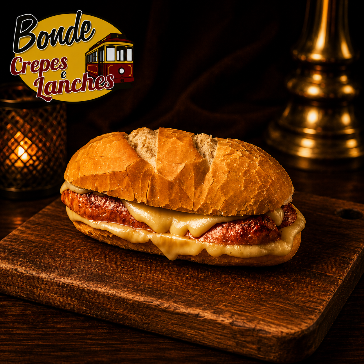 Pão com Linguiça 02 - Bonde Crepes Lanches Pizzas e Esfihas