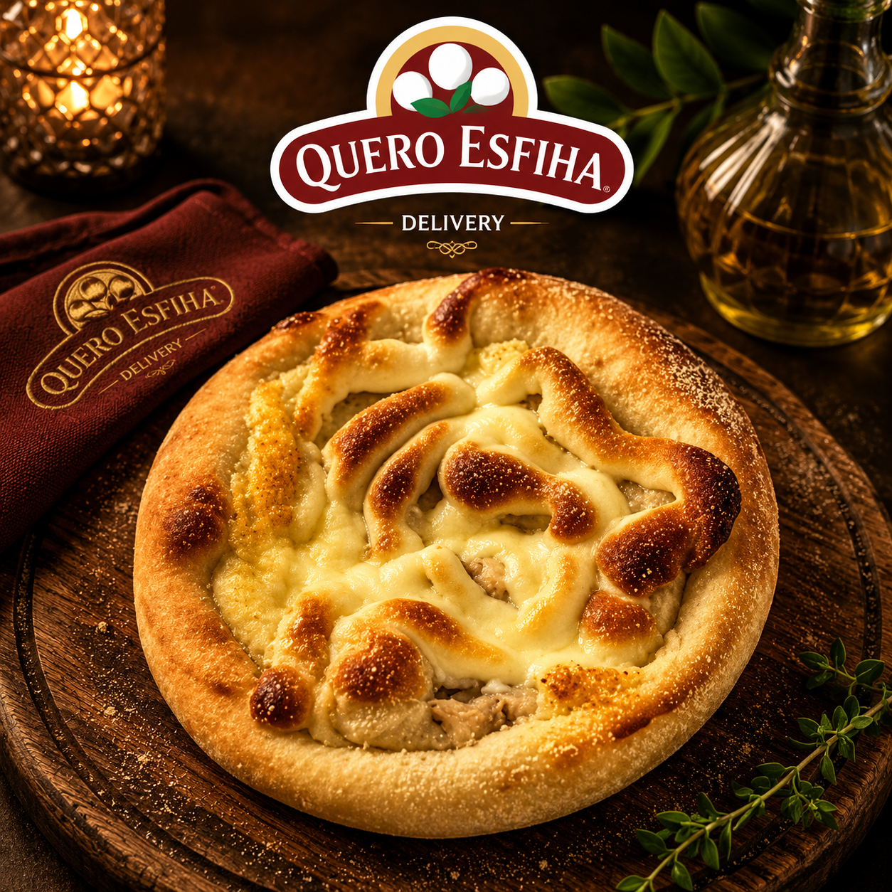 Esfiha de Banana Nevada - Quero Esfiha