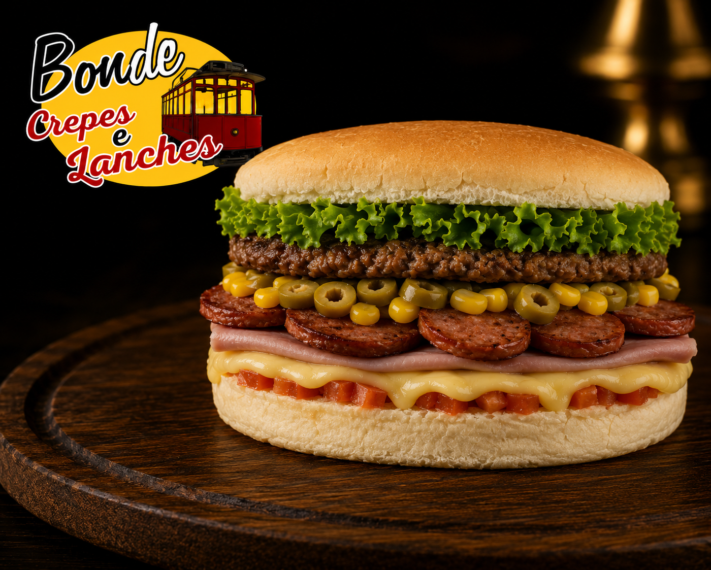 Bonde Calabresa Tudo - Bonde Crepes Lanches Pizzas e Esfihas